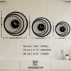 Wall Clock Unique, Round Wall Clock, Triple Circle Metal Wall