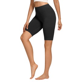 Libella Cycling Shorts Women's Short Leggings Cotton High Waist Shorts Opaque Summer Sports Shorts Colourful 4165, Pack of 1 black