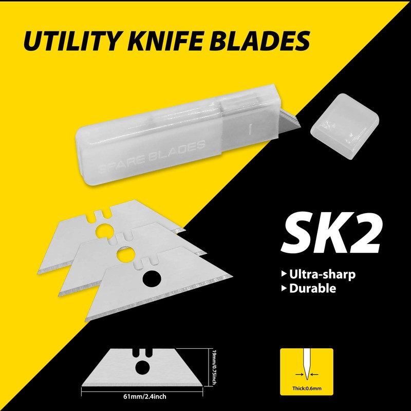 XW Self Retracting Safety Utility Knife, Auto Retractable Box Cutter