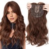 Hairro Hair Toppers for Women 18 inch Light Brown Large