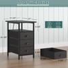 sthmec End Table with Charging Station,LED Side Tables with USB
