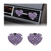 Sylvil 2 PCS Bling Car Air Vent Clip, Cute Heart