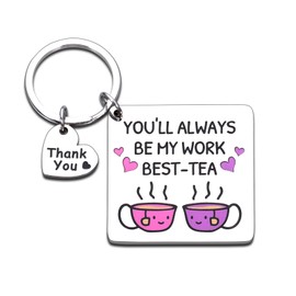 Work Besties Gifts for Women,Christmas Gift for Coworker Leaving Gifts,Farewell Gifts,Goodbye Gifts for Coworker,Coworker Birthday Gifts,Work Bestie Keychain,Boss Day Gifts,Boss Lady Gifts,Boss Gifts