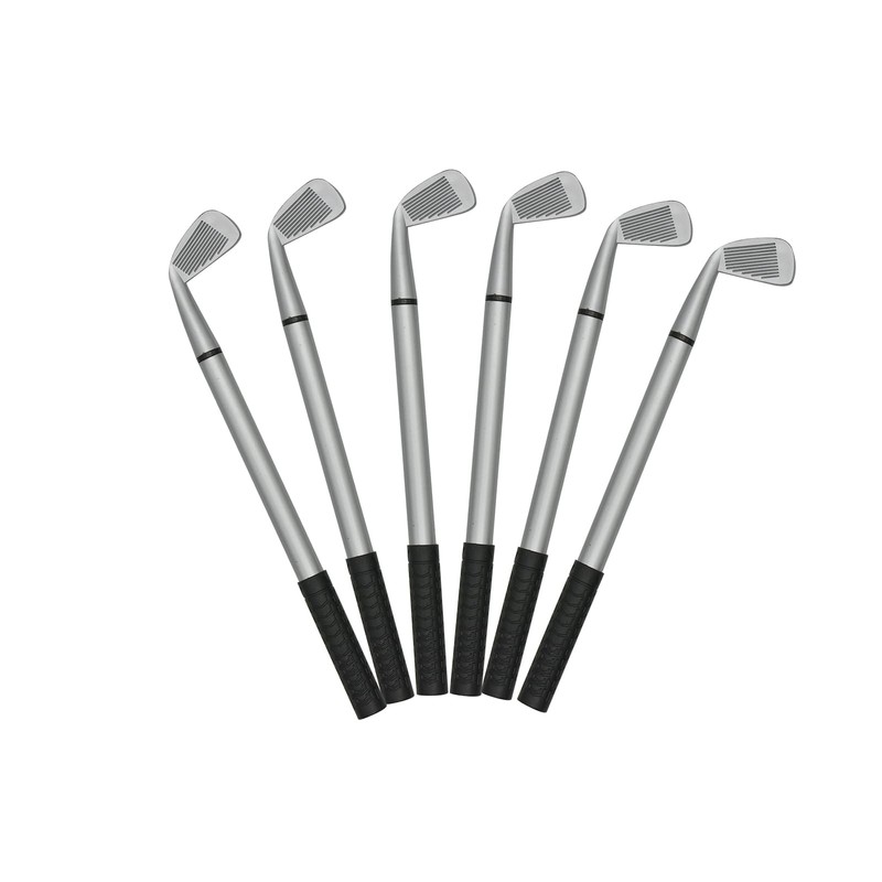 Maydahui Cute Golf Club Ballpoint Pen, Oil-Based, Black, 0.5mm, 12-Piece
