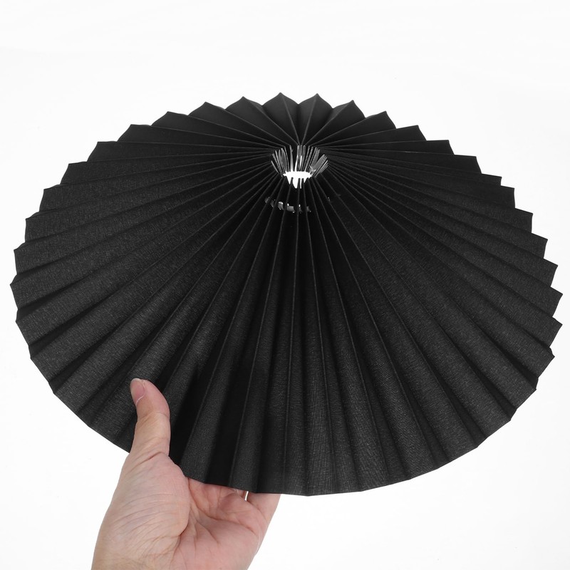 Hemobllo Table Lamp Shade - Pleated Umbrella Shape Fabric Lamp