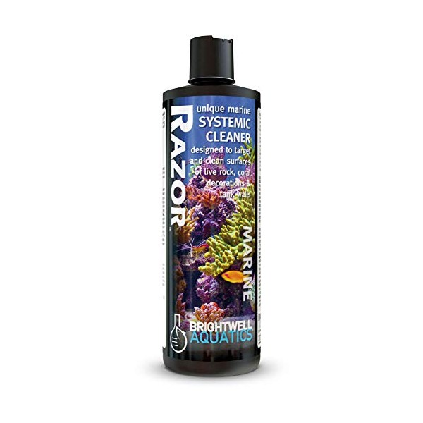 Brightwell Aquatics Razor Marine - Unique Systemic Cleaner for Marine