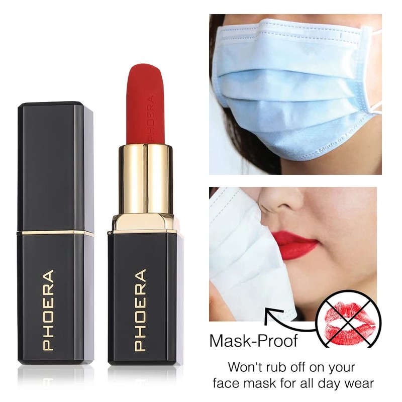 Phoera Non Transfer Lipstick Waterproof, smudge-proof and mask-proof feeling weightless