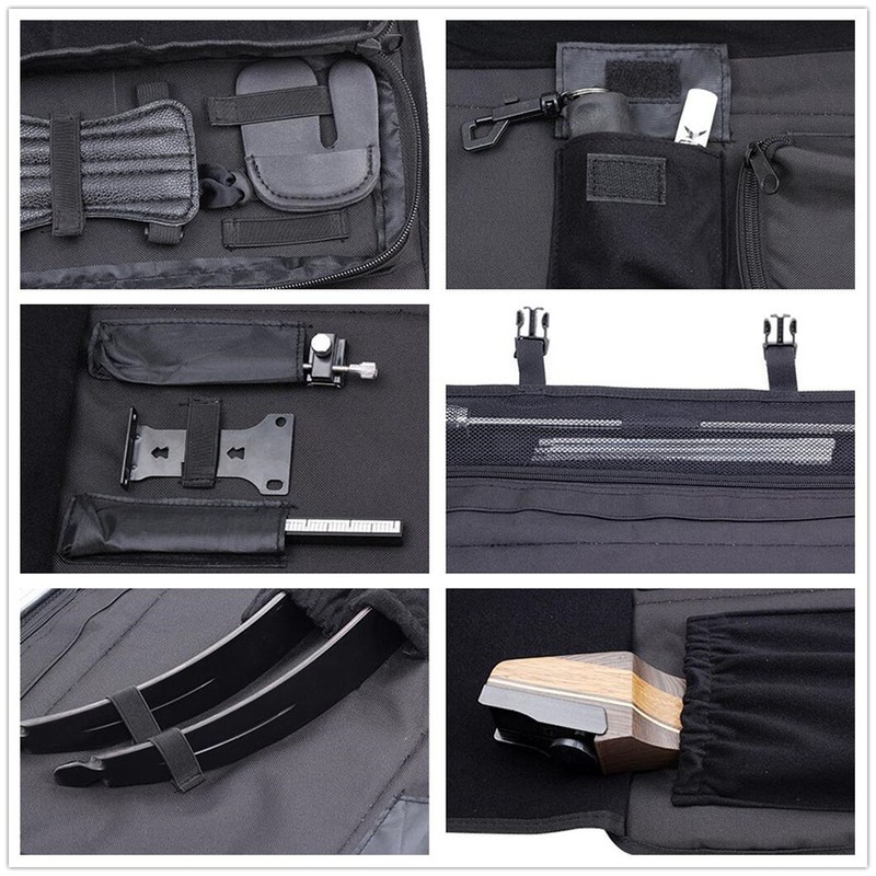 Portable Foldable Canvas Recurve Bow Case Arrow Quiver Archery Bow