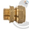 tecuro MS Compression Ring Connector, Screw-In Fitting with Cylinder Thread