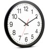 Bernhard Products Black Wall Clock Silent Non Ticking - XL