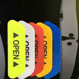 Car Door Open Reflective Safety Sticker BL01709 Yellow 100ea