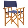 Benicabaly Comfortable Seating Solution with Folding Director's Chairs, Solid Acacia