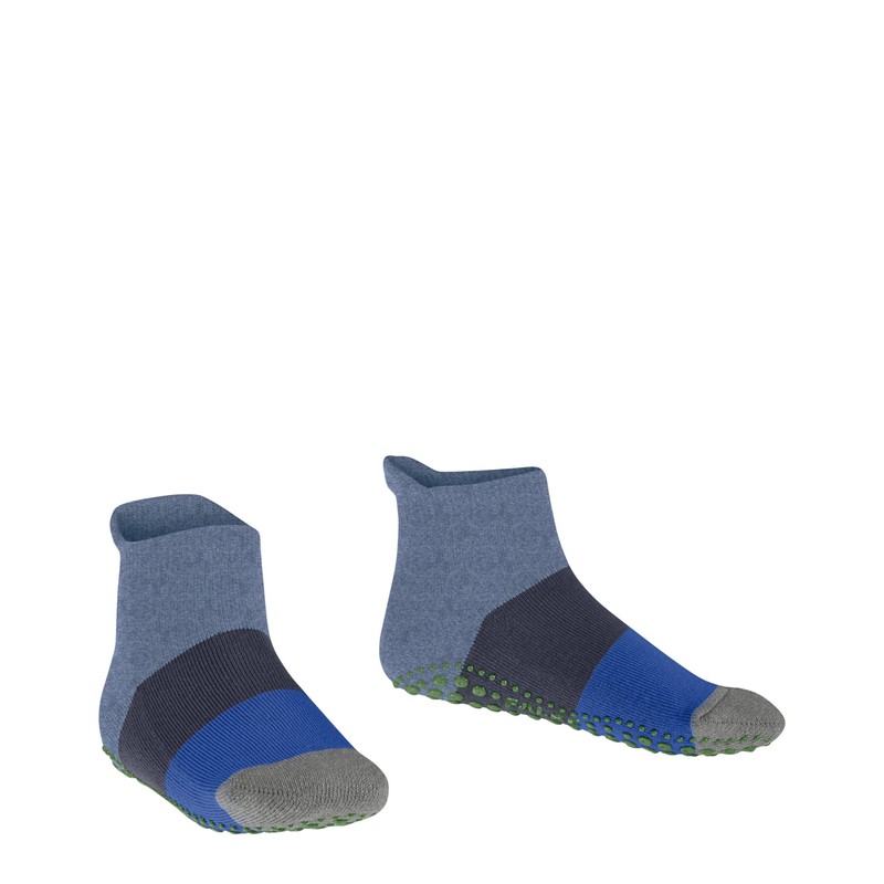 FALKE Unisex Kids Stopper Socks, Blue melange 6667 environmentally friendly