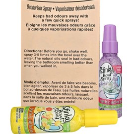 Set of 2 Stinky Bowl Spray 1.85oz - Before You Go Toilet Bathroom Deodorizer - Features Fresh Citrus Scent and Lavender Scent!
