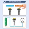 VEXUNGA 12 mm Switch Momentary Push Button Mini Momentary Push