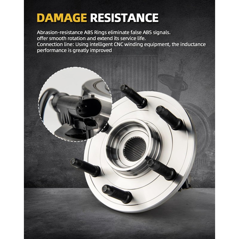 Nhsmgt 515066 Front Wheel Bearing and Hub Assembly Fit for