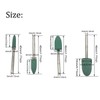 20Pcs Rubber Bullet Head Polishing Burr, 4mm/6mm/8mm/10mm Set, Green Rubber