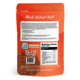 Solo Therapy Black Walnut Hull Cut and Sifted - 56 grams - Black Walnut Hull Tea