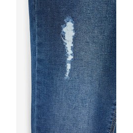 NAME IT Girls' High Waist Stretch Jeans, Medium blue (medium blue denim)
