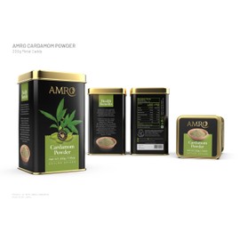 Pure Ceylon Cardamom Powder 200g (7.05 oz), Cardamom gently dried and ground, without additives, flavor enhancers, or artificial flavors.