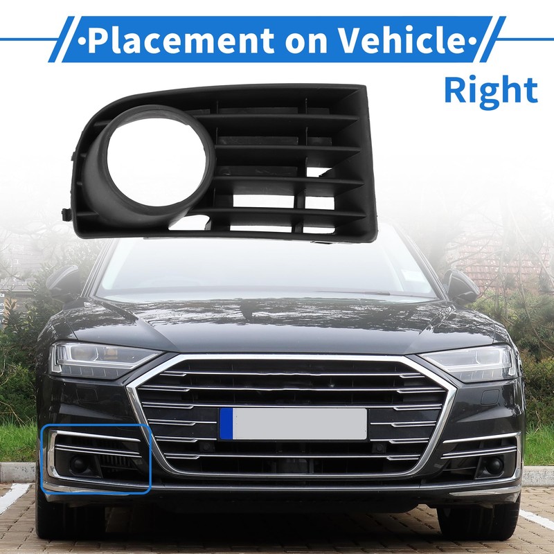 REPAIROCK 1 Pc Fog Light Grill for Volkswagen Golf 5