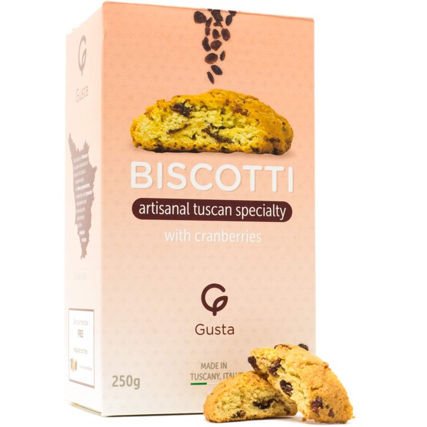 Gusta Authentic Soft Biscotti Cookies Made in Tuscany, Italy -