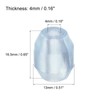 sourcing map Kitchen Sink Rack Feet 4mm ID x 13mm