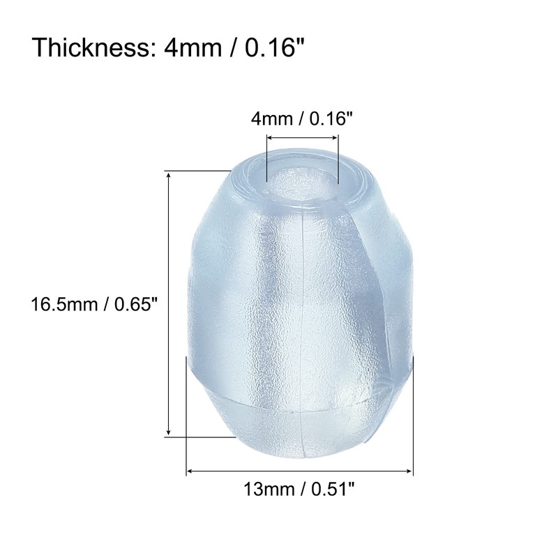 sourcing map Kitchen Sink Rack Feet 4mm ID x 13mm