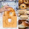 Adjustable Bagel Slicer Holder, Bagel Cutter for Small and Large
