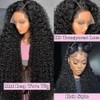 BWDWST Deep Wave Lace Front Wigs Human Hair 13x6 Lace