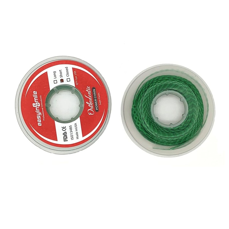 Easyinsmile Dental Orthodontic Spool Elastic Rubber Band Power Chains for
