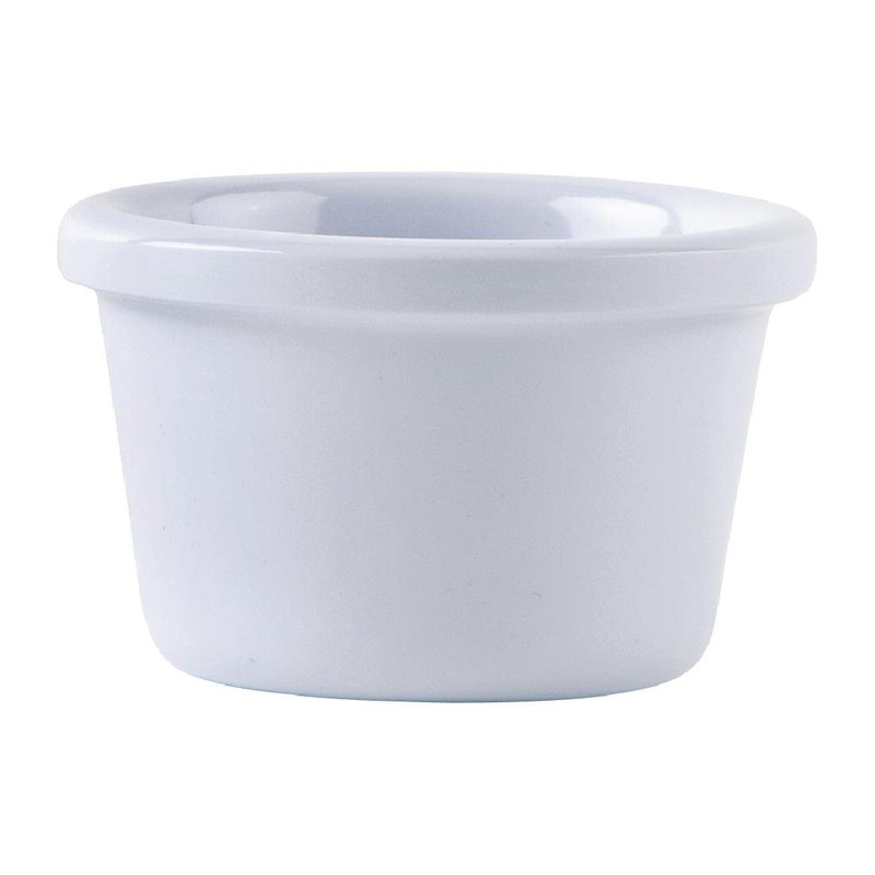 Olympia 6723 Kristallon Ramekin Plain - 1.5oz (Box 12), White