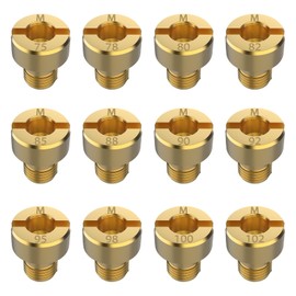 EFUTURETIME Carburettor Nozzles M5, Carburettor Main Nozzle Set, 75-102, Carburettor Nozzle Made of Brass for Dellorto PHBG/SHB