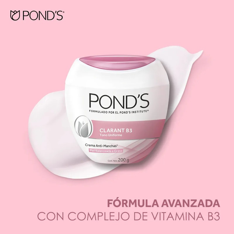 Crema Facial Pond's Antimanchas | Clarant B3 con Vitamina B3