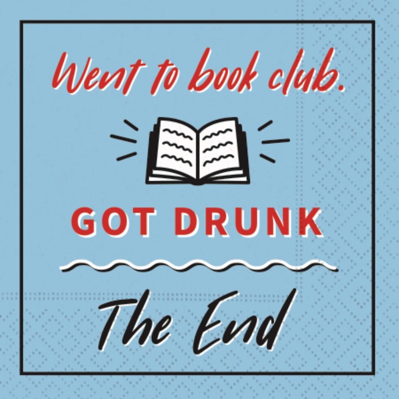 Cocktail Napkin Bookclub - Book Cocktail Napkins Book Club Variety