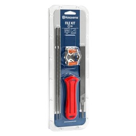 Husqvarna X-Cut SP33G Chainsaw File Kit for .325-Inch Chainsaw Chains, Chainsaw Sharpening Kit Includes File Handle, Combination File Guide, Flat File and Round Files