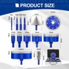 SHDIATOOL Diamond Tile Drill Bits Kit 13pcs, Porcelain Hole Saw
