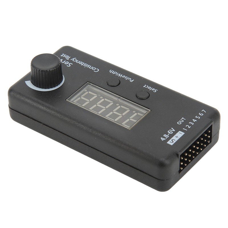 Digital Servo Tester 3 Modes High Accuracy Black Plastic Servo