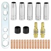 QWORK® 25-Piece Welding Accessory Set, Accessories for Inert Gas Welding,
