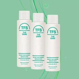 The Face Shop 더페이스샵 스밈 보습밀도 장벽 스킨 160ml x 3개 The Face Shop Smim Moisturizing Density Skin Barrier 160ml x 3 [Moisturizing Density Barrier Skin 160ml x 3]