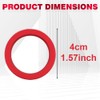 Riloer 1Pc Red Start Stop Engine Button Cover Ring Compatible