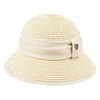 Gatsby - Gorro de lino con banda de encaje y