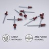 Pack of 100 Painted Blind Rivets 4.0 x 10 mm,