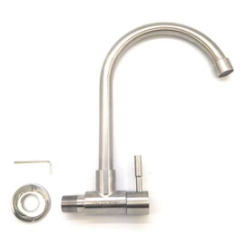 bath&bath stainless steel single faucet single lever wall mounted faucet horizontal faucet kitchen hand wash bathroom faucet no corrosion b273 C type