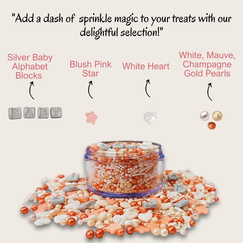 Confect BabyShower Girls Sprinkles Variation Boxes (BS GIRLS -04)