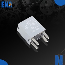 ENA 2 Pack 4-Pin 30AMP 12V DC SPST Multi-Purpose Fuse Box Relay Compatible with GM GMC Buick Chevry Vehicle A/C Compressor Fan Relay 13500114 8385 19116057 12088567 Universal Replacement Accessories