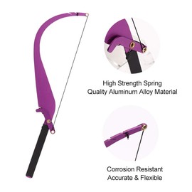 Herramienta Para Tatuaje De Cejas De Tatuaje, Regla Auxiliar De Tatuaje, Kit de Herramientas con Arco con Cuerda Para Cejas, Arco Para Cejas For Artículos Para Tatuajes Tatuaje (Púrpura)