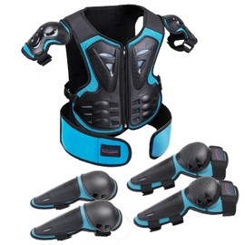Kids Dirt Bike Gear,Motorcycle Armor Vest Suit for Motocross ATV MTB,Eblow Knee Back Chest Protection for Skating Ski