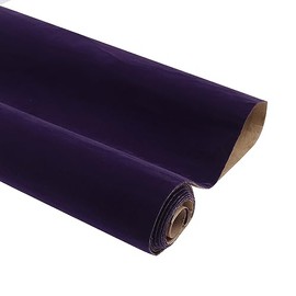 14.5"x78.7" Self Adhesive Velvet Drawer Liner Roll Felt Fabric Velvet Flocking Liner for Jewelry Drawer Box Shelf Crafts (Purple)