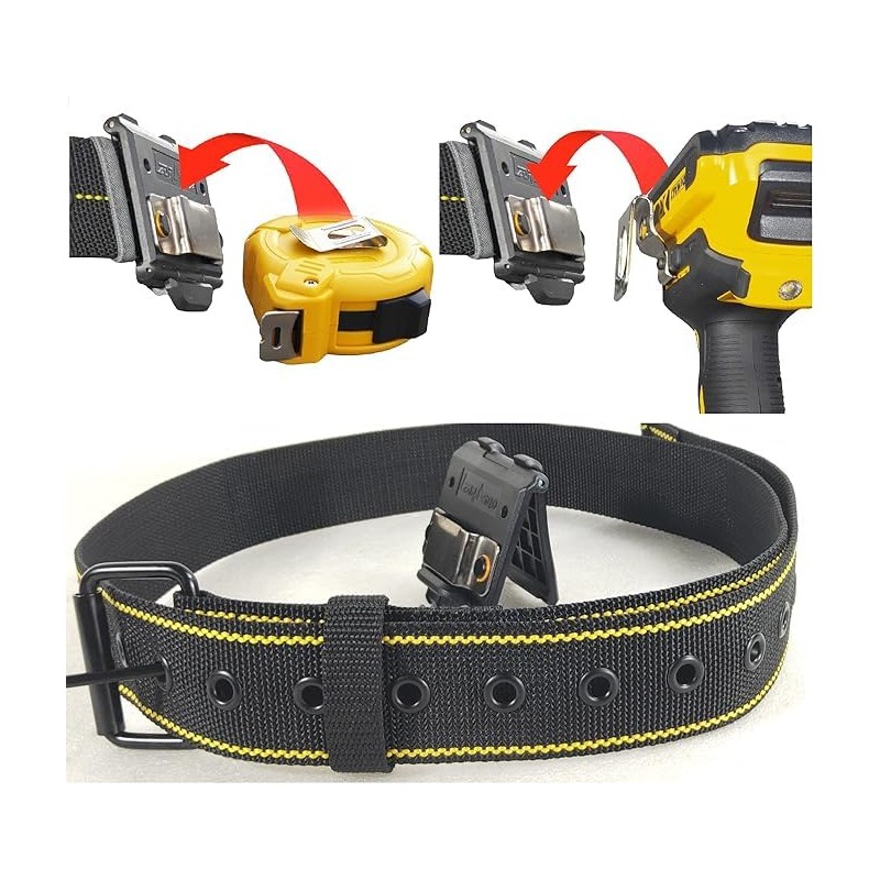 Working Belt with Tape Measure Holder Clip On - Tool